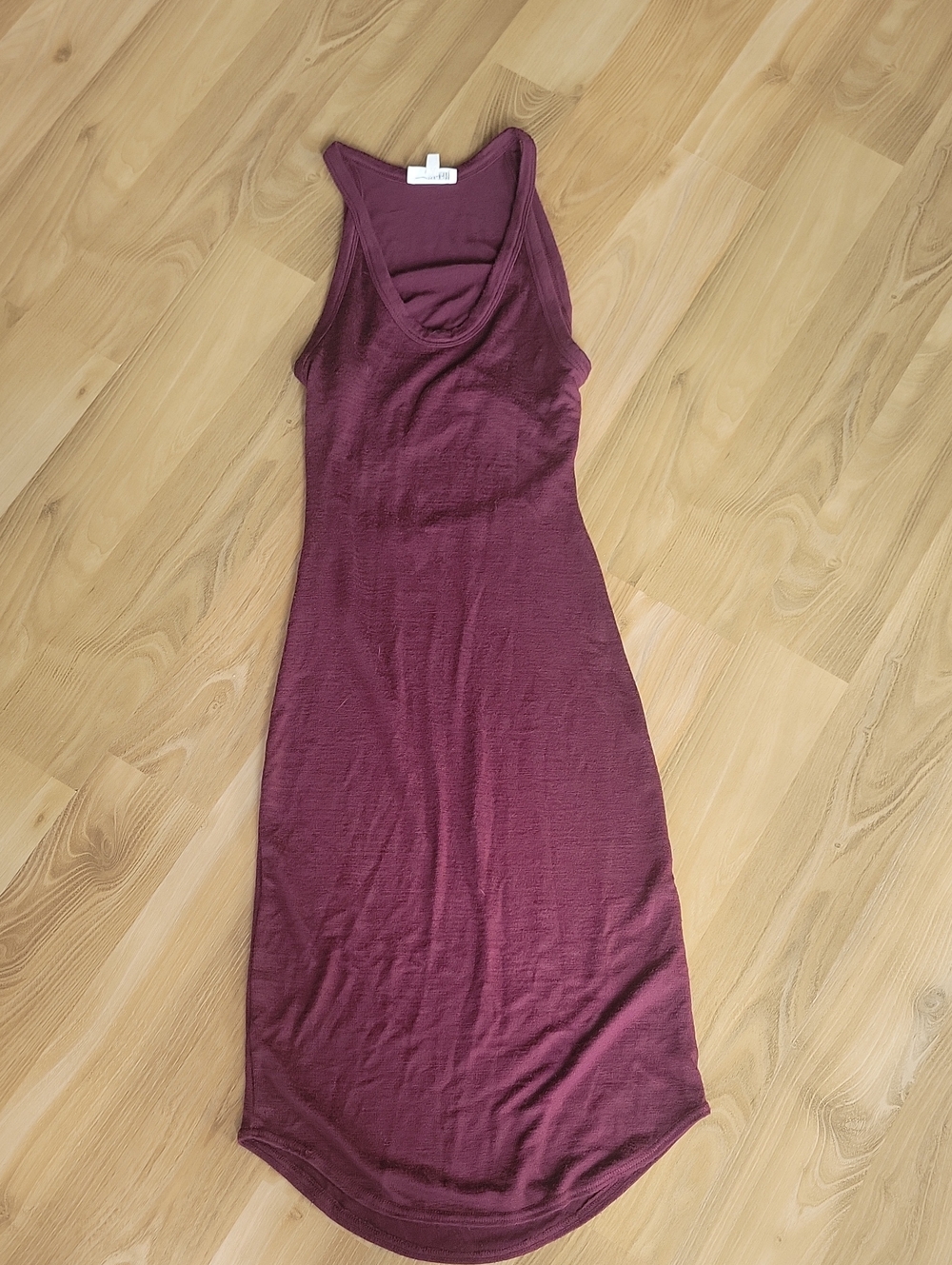Wilfred Sleeveless Scoop Midi Dress - Plum